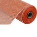 A roll of 10 Orange White Multi Poly Burlap Mesh RP815941 with a grid pattern is partially unrolled on a flat surface, making it perfect for construction or gardening use.