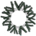 The 24 Work Wreath Evergreen XX748709 features sparse artificial pine branches evenly spaced on a metal frame, shown against a white background—ideal for adding mesh netting or personal touches to your holiday decor.